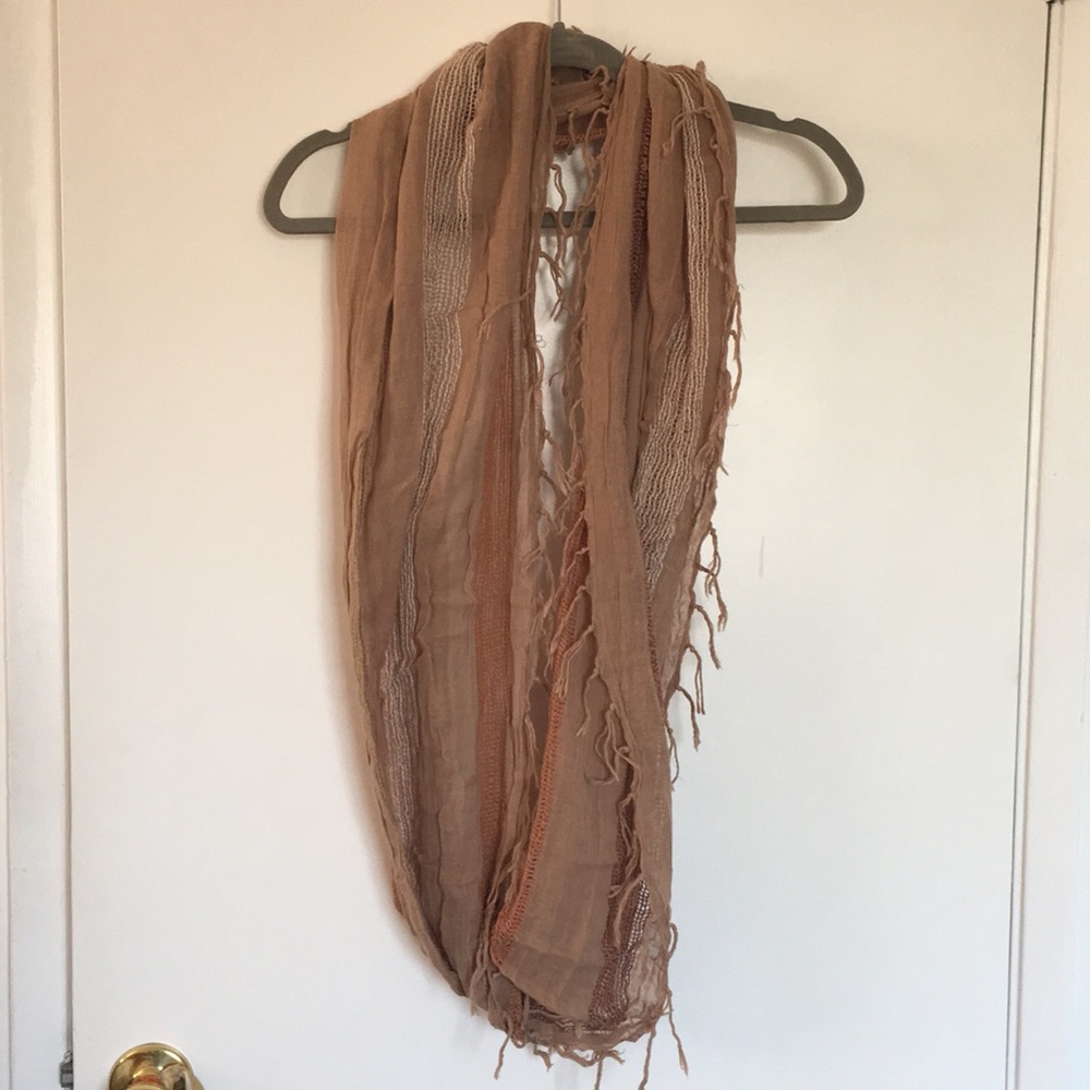 Nine West Infinity Fringe Scarf